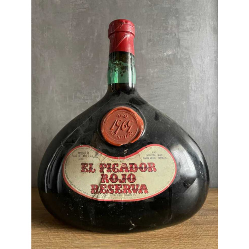 Вино El Picador Rojo Reserva 1969 года. 3.8 L