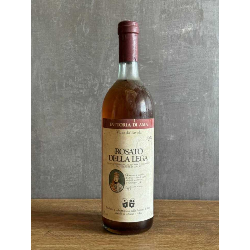 Вино Fattoria di Ama Rosato della Lega 1982 года.