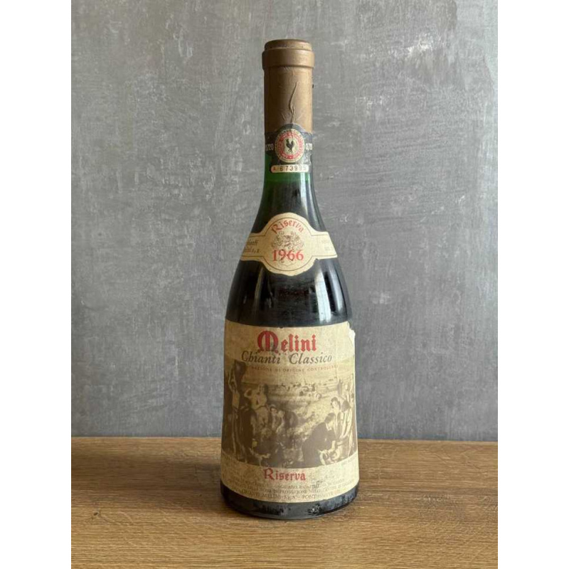 Вино Melini Chianti Classico Riserva 1966 года.