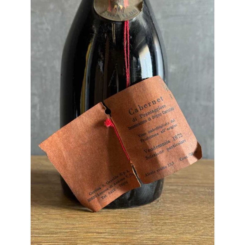 Вино S. Osvaldo Cabernet di Pramaggiore 1972 года.