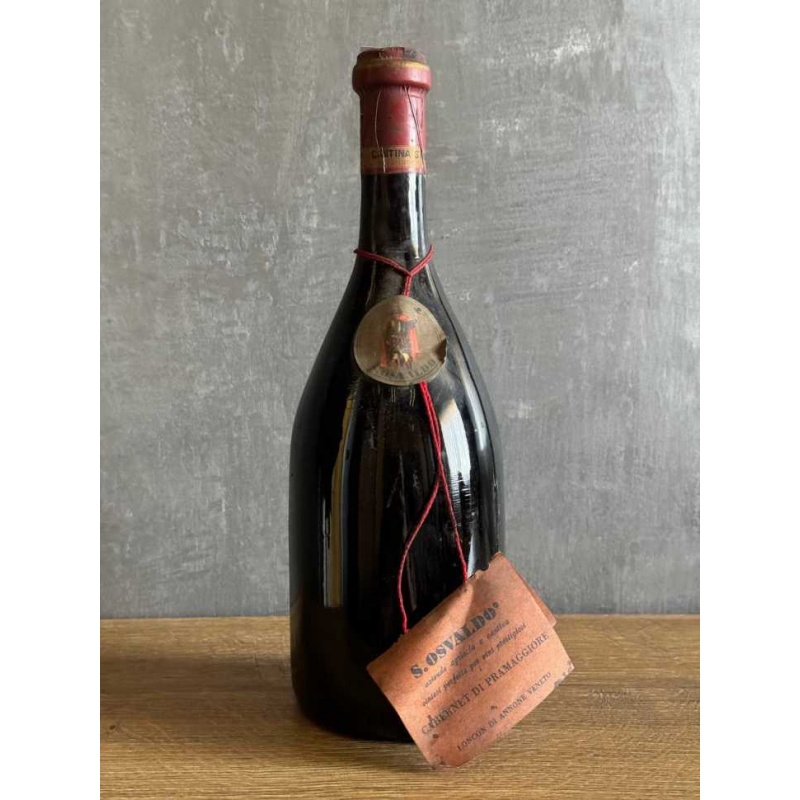 Вино S. Osvaldo Cabernet di Pramaggiore 1972 года.