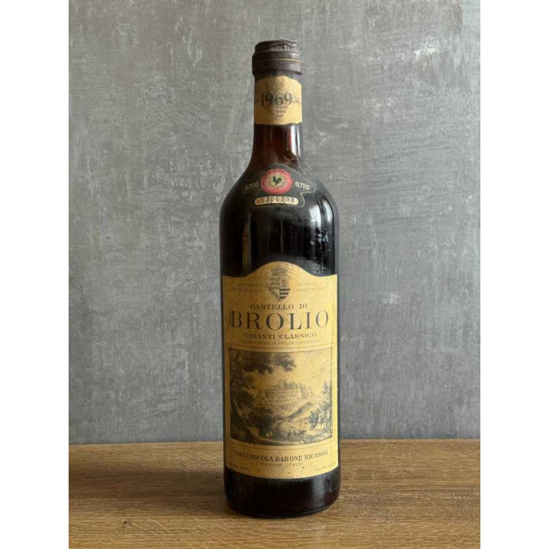 Вино Castelo di Brolio Chianti Classico 1969 года.