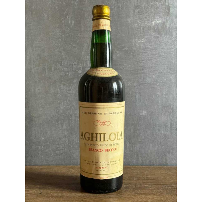 Вино Vermentino di Gallura Aghiloja 1966 года.