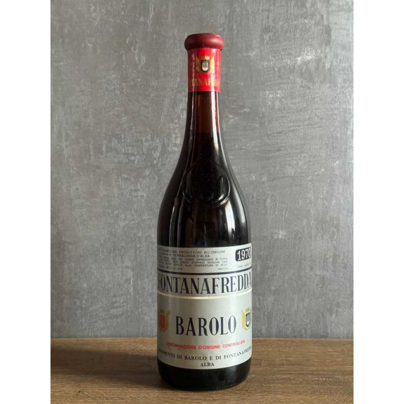 Вино Fontanafredda Barolo 1970 года.