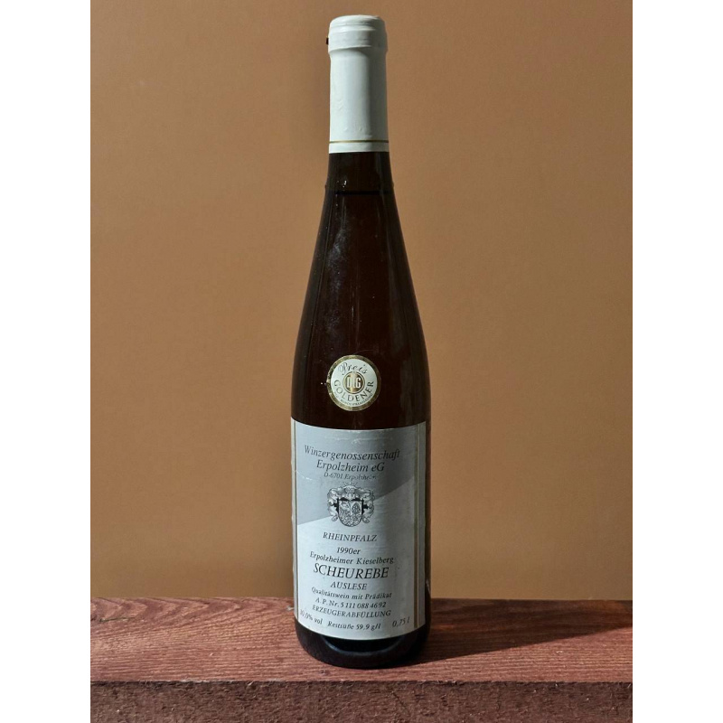 Вино ​ Erpolzheimer Kieselberg Scheurebe Auslese 1990 года. 0,75 л.
