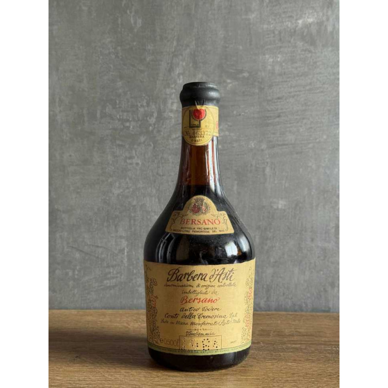 Вино Bersano Barbera d’Asti 1984 года.