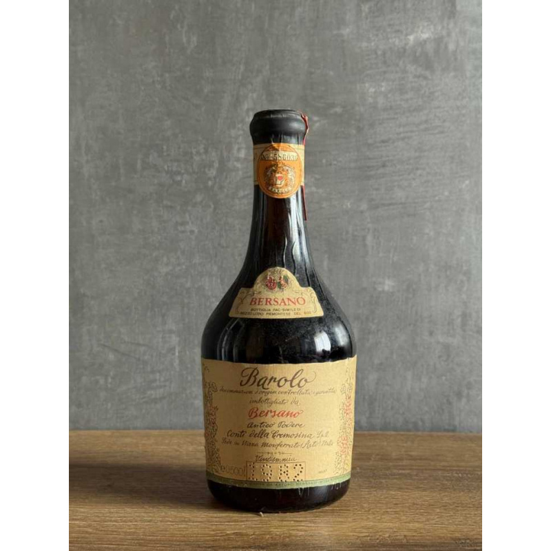 Вино Bersano Barolo 1982 года.