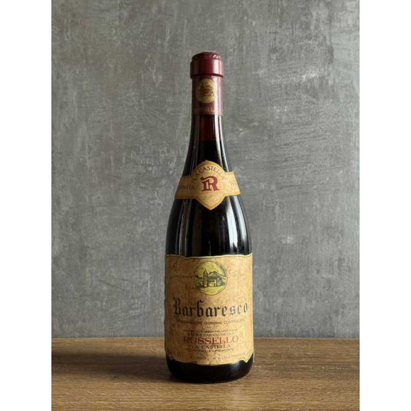 Вино La Castella Barbaresco Rossello 1974 года.