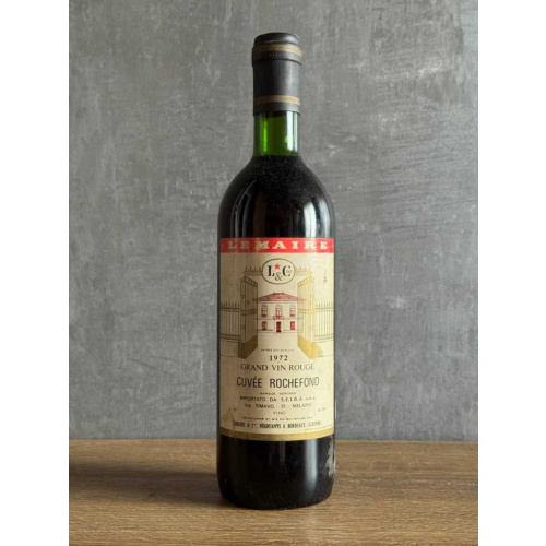 Вино Lemaire Cuvée Rochefond 1972 года.