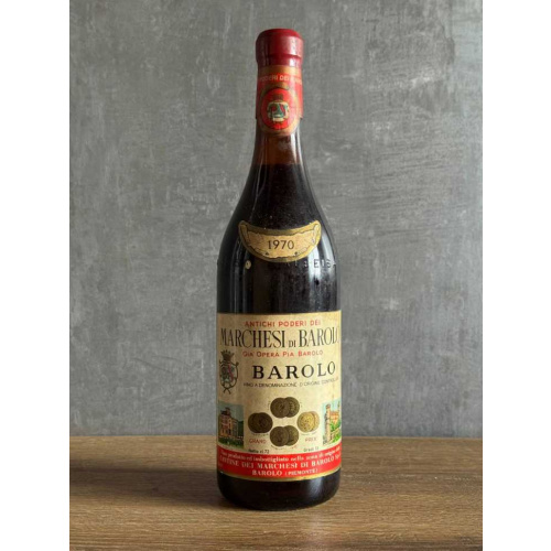 Вино Barolo Marchesi di Barolo 1970 года.