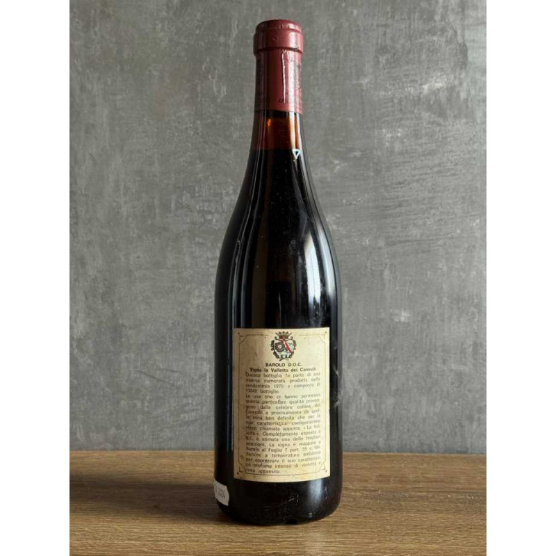 Вино Barolo Marchesi di Barolo 1979 года.