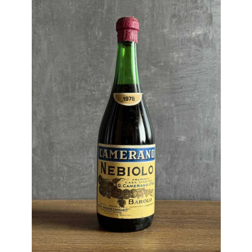 Вино Camerano Barolo 1978 года.