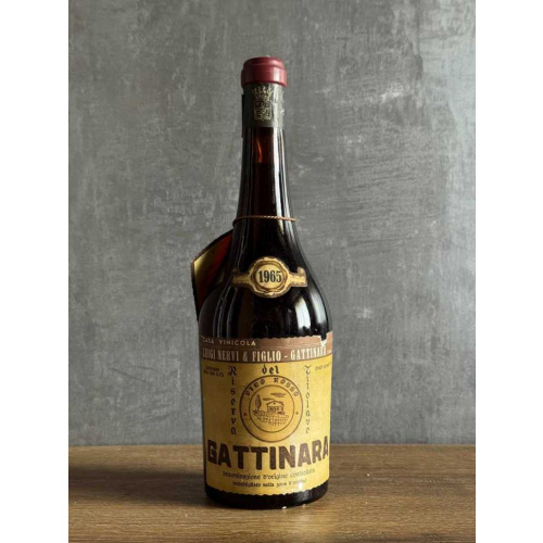 Вино Luigi Nervi & Figlio Gattinara 1965 года.