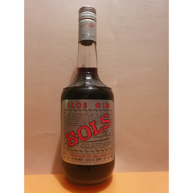 SLOE GIN BOLS 0,75cl alc/ 33% bot. 70-х