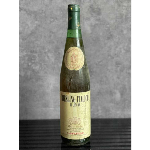 Vino da tavola S. Osvaldo Riesling Italico di Loncon 1980 года урожая