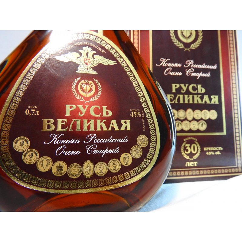 Коньяк Русь Великая 30 лет (розлив 2006)