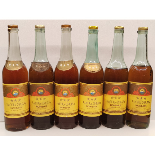 Армянский 3 звезды 6 штук 0,5 СССР