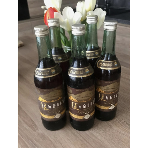 Армянский Ахтамар 10 лет 80-е года. 0,5 л. СССР.  Ереванский завод