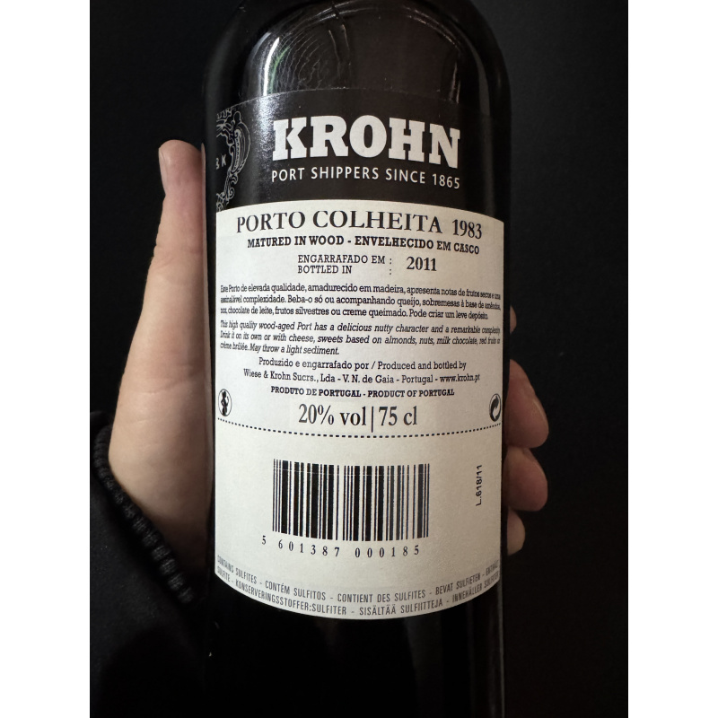 Портвейн Krohn Porto Colheita 1983
