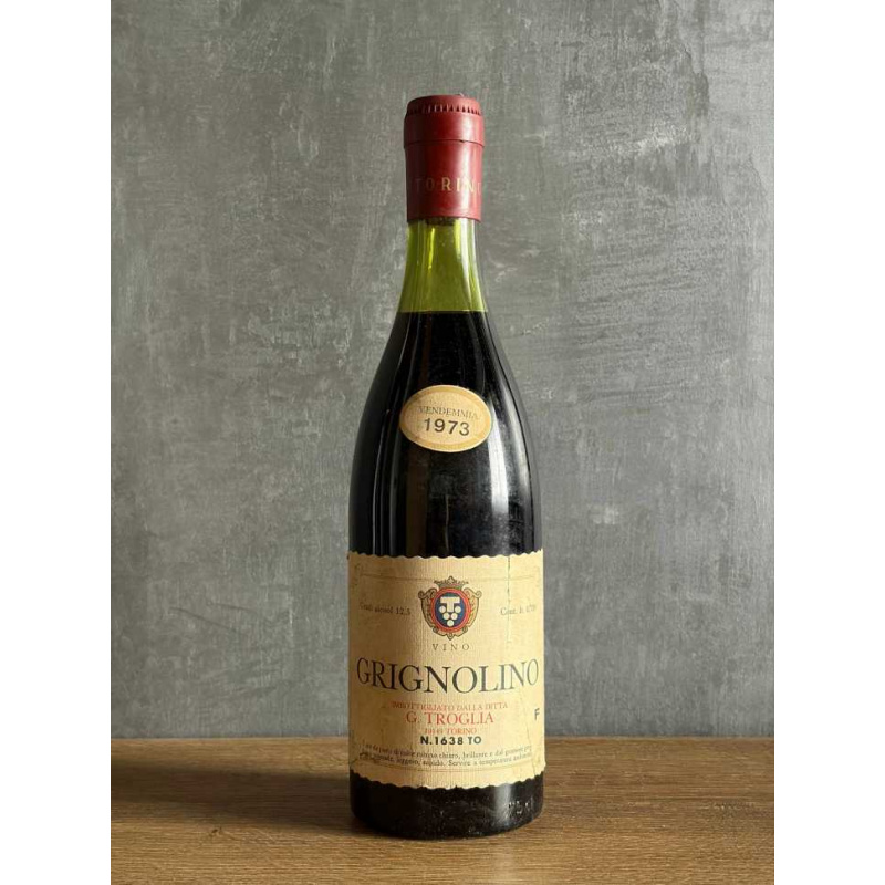 Вино G.Troglia Grignolino 1973 года.