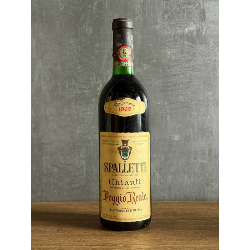 Вино Spalletti Chianti “Poggio Reale” 1969 года.