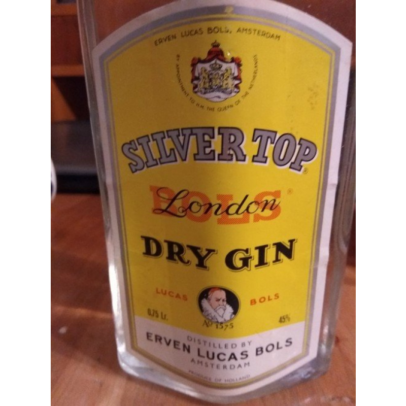 Джин Bols Silver Top Dry Gin 80-е