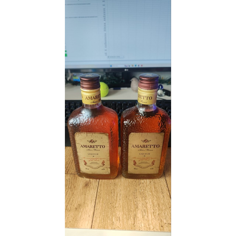 Ликер Амаретто Сан Марко (Amaretto San Marco) — 2 бутылки (винтаж 2010 и 2012 гг.)