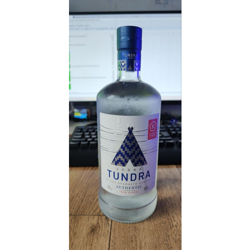 Водка Tundra Authentic 1,0л розлив 2025 г. Спирт Альфа